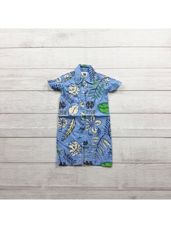 Wes And Willy Other - Wes And Willy Notre Dame Fighting Irish Baby Button Up Romper 3-6 Months